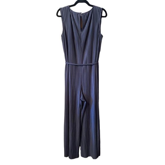 pureJill Elements pleated jumpsuit M slate blue classic - Picture 8 of 10